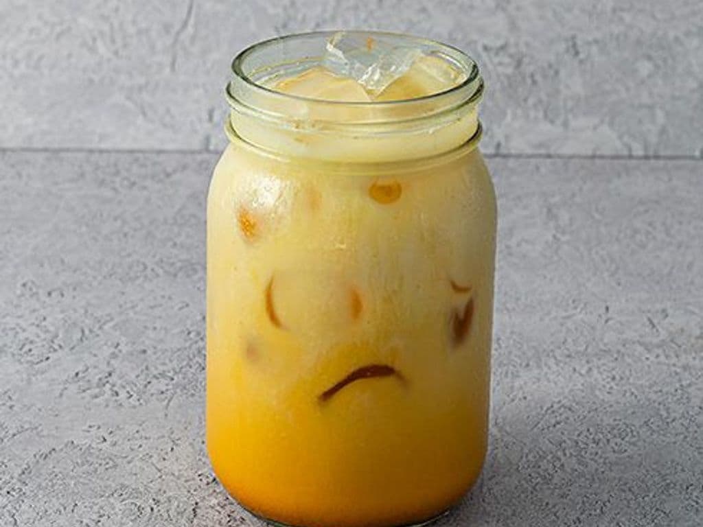 Iced Golden Saffron Latte