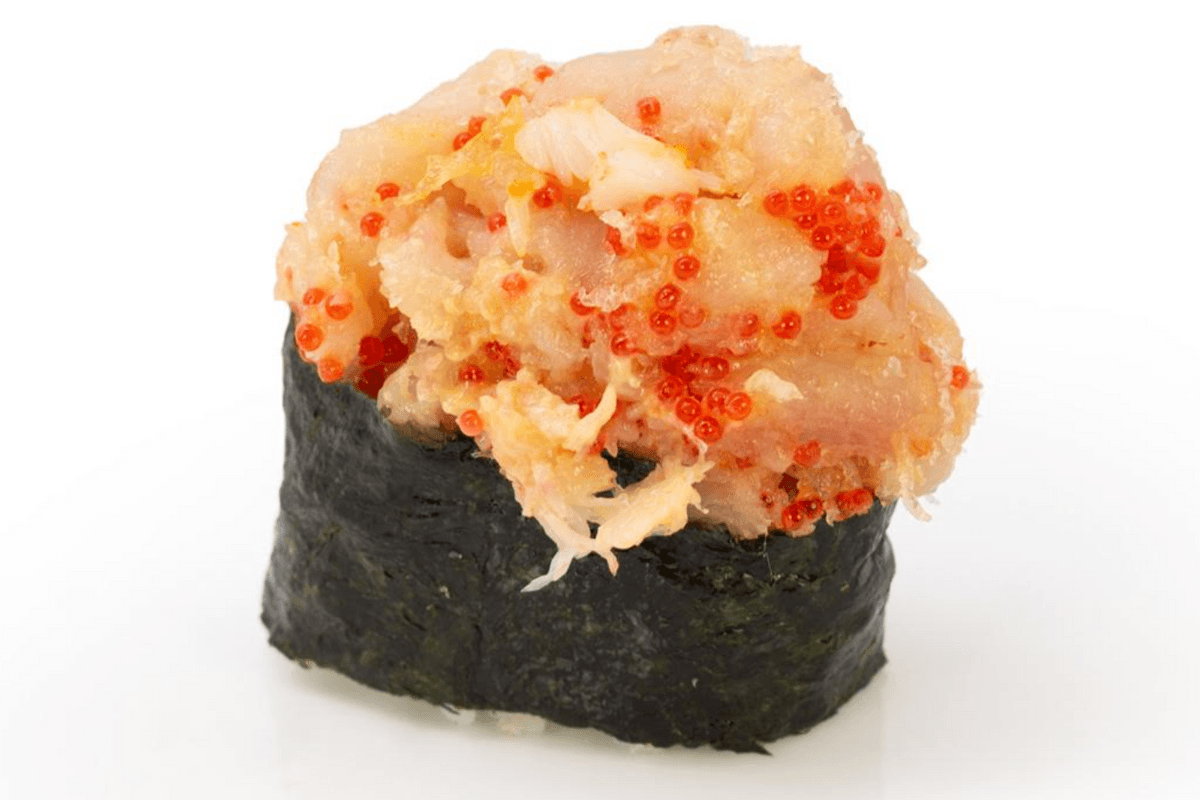 Nigiri hamachi épicé tempura / Spicy Hamachi Tempura Nigiri