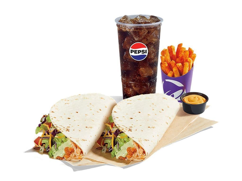 2 Slow-Roasted Cantina Chicken Soft Tacos Combo