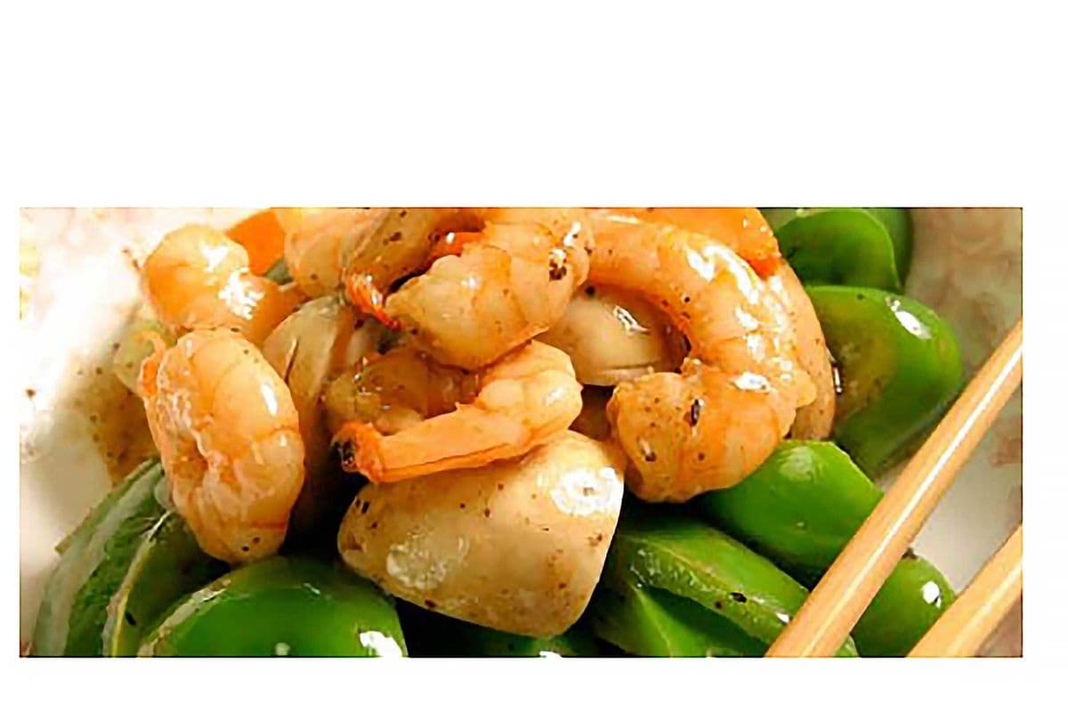 Shrimp and Green Peppers