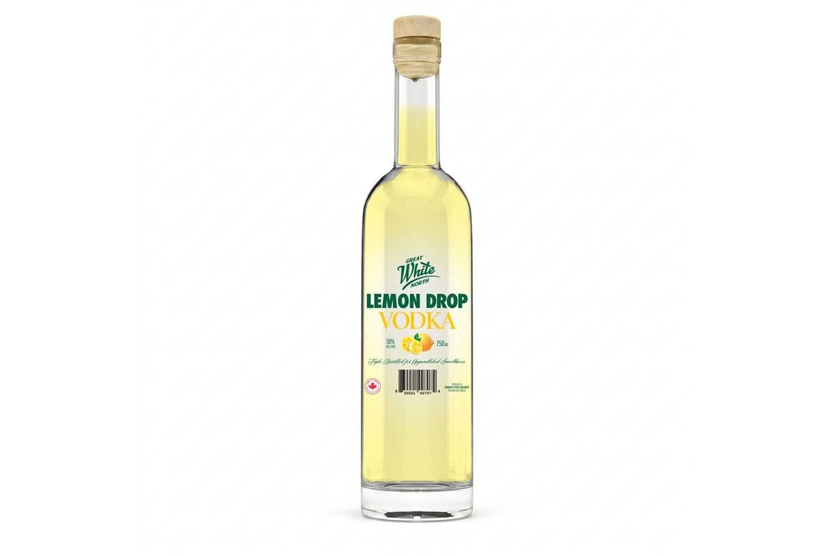 GREAT WHITE NORTH VODKA Lemon Drop VODKA 30% (750ML) (1 x 750ML)