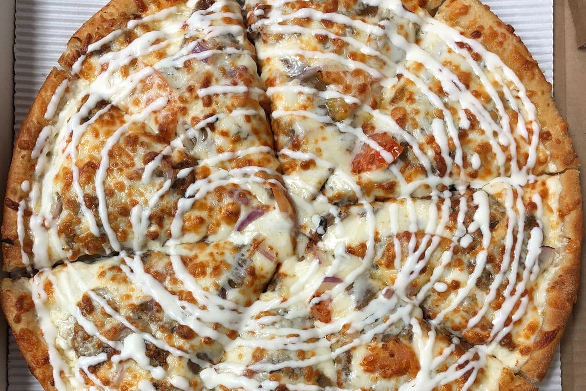 Large Donair Pizza