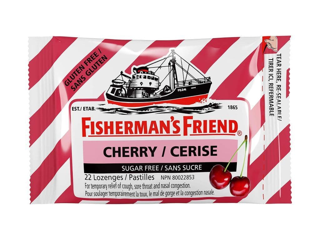 FISH FRIEND LOZENGES CHERRY NO SUGAR 22PC