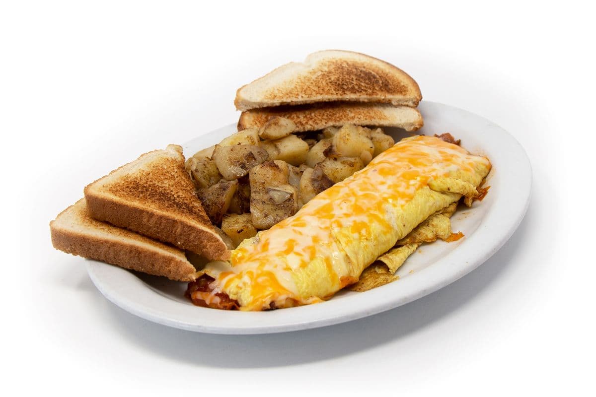 Mexican Omelette with Salsa and Cheese