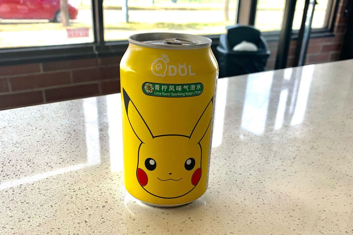 QDOL Pokemon Lime sparkling water (355ml)