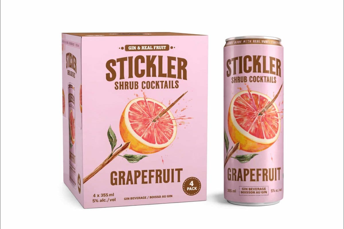 Sticklers Grapefruit Cocktail 4 Can (4 x 355ML)