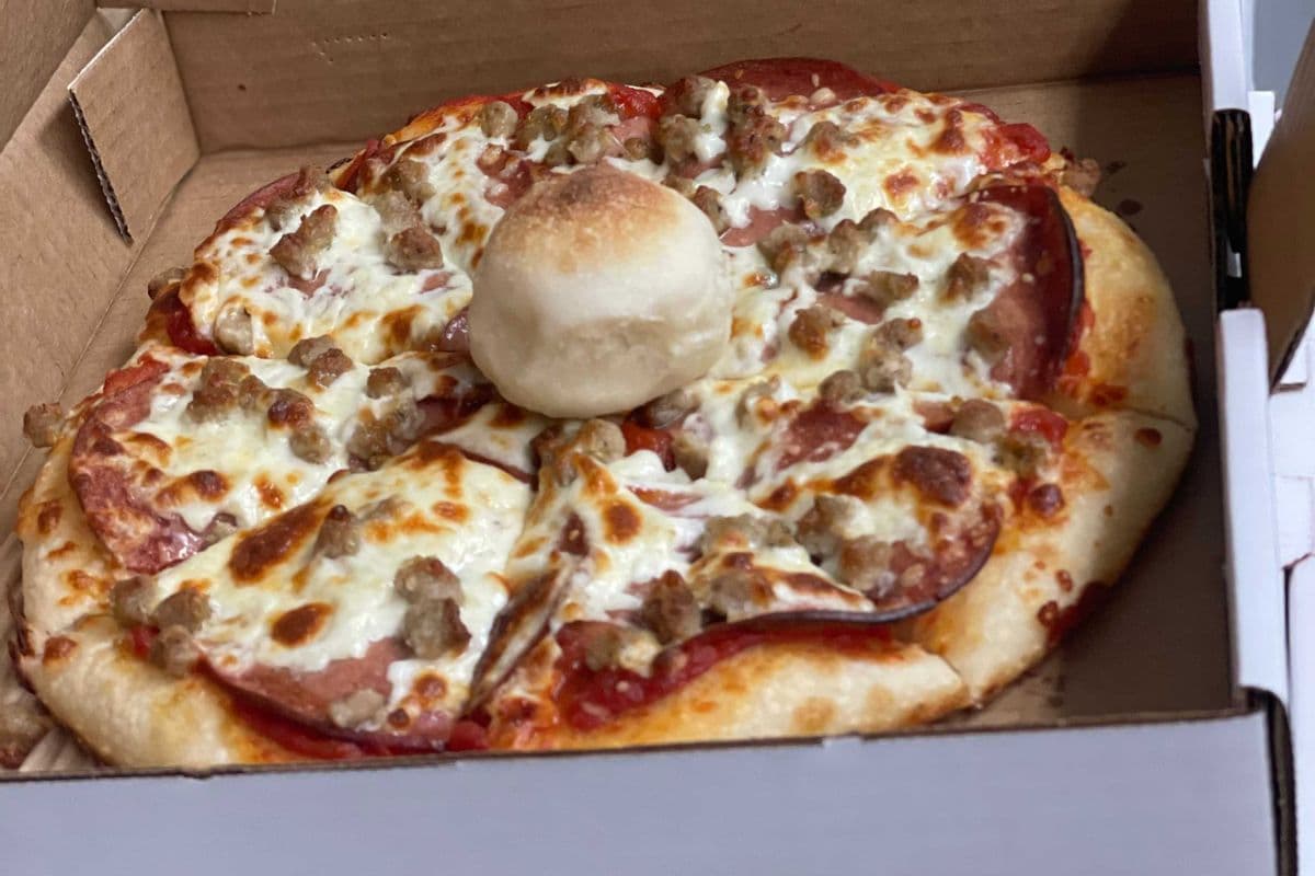 15. 10" Pepperoni and Italian Sausage Pizza