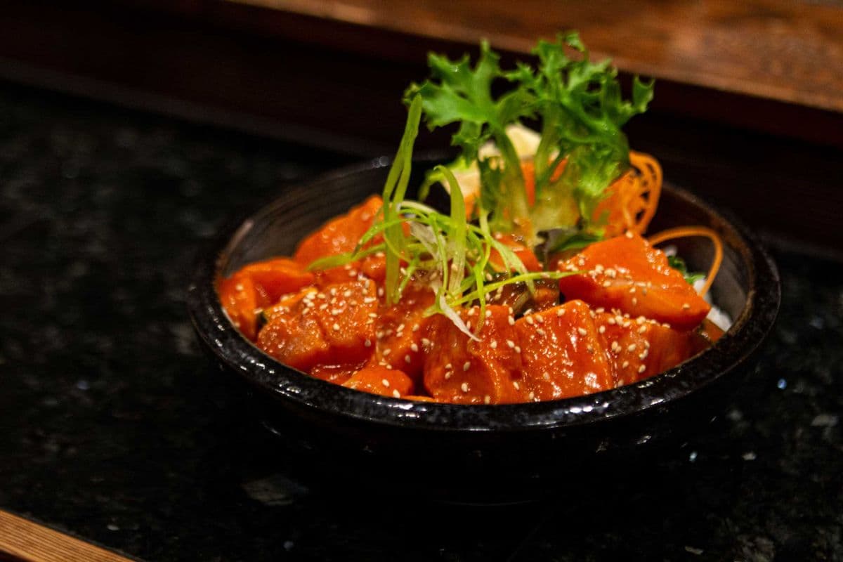 110. Spicy Salmon Don