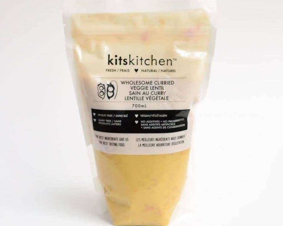 KITS KITCHEN WHOLESOME CURRIED VEGGIE LENTIL SOUP 700ML