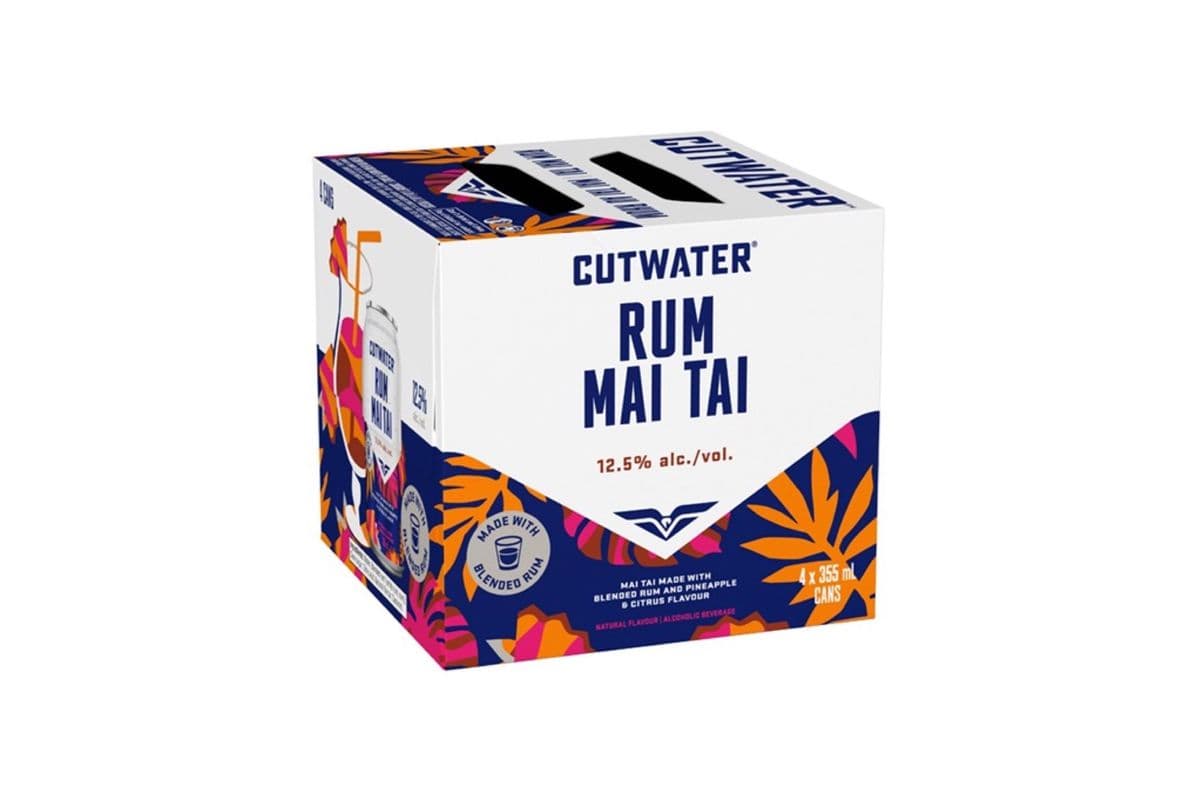 Cutwater Rum Mai Tai (4 x 355mL Cans)