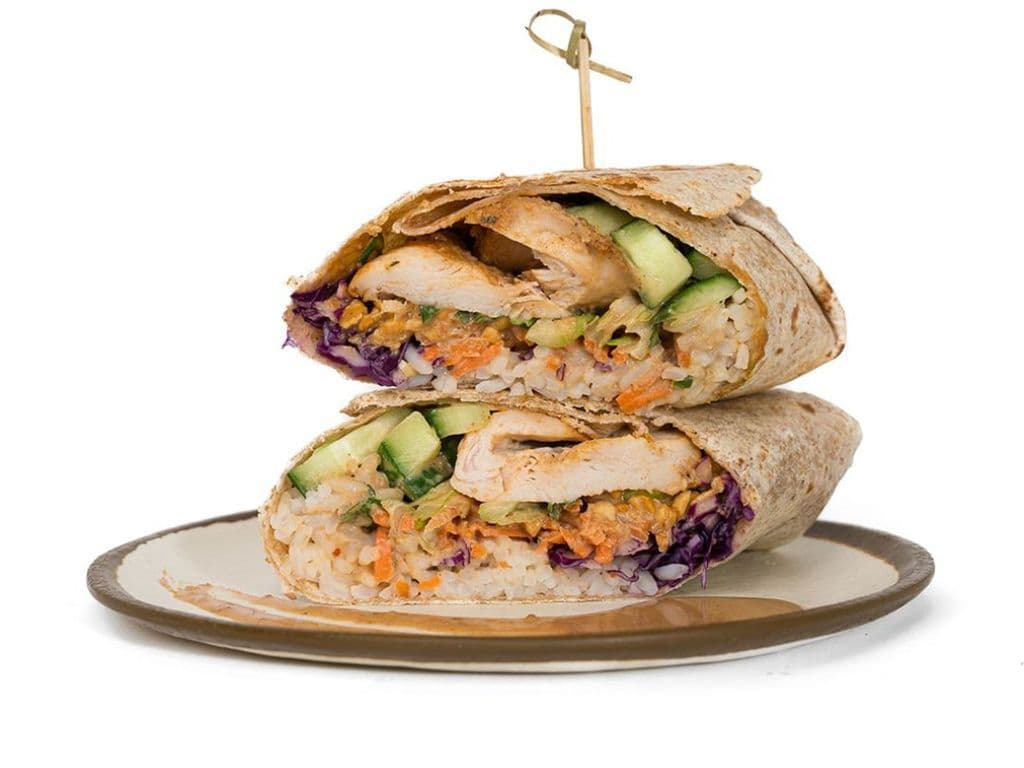 Thai Peanut Burrito