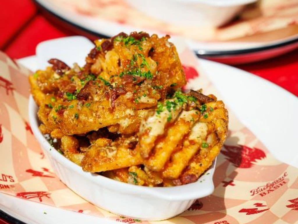 Loaded Baked Potato Messy Fries 
