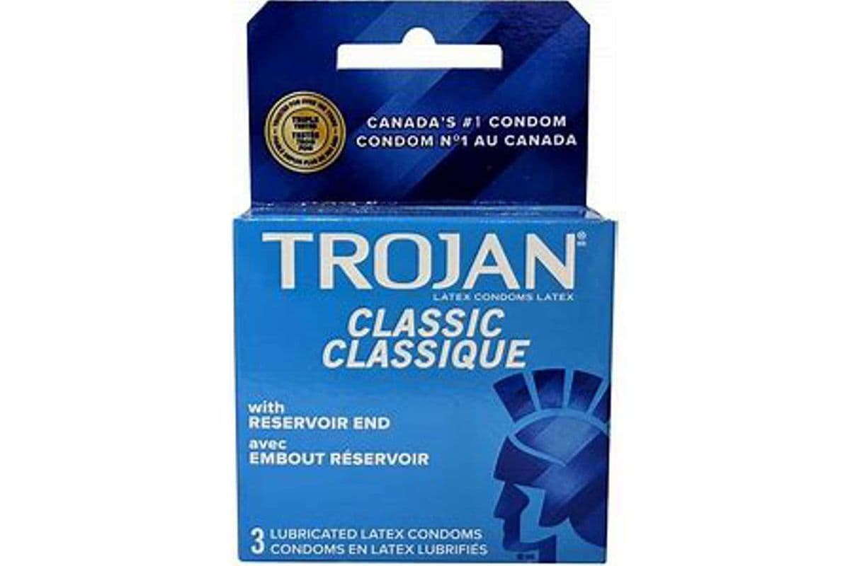 Trojan Classic Lubricated Latex Condoms (3 count)
