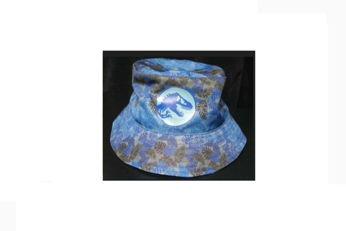 Blue Tropical Dinosaur Fisherman Hat