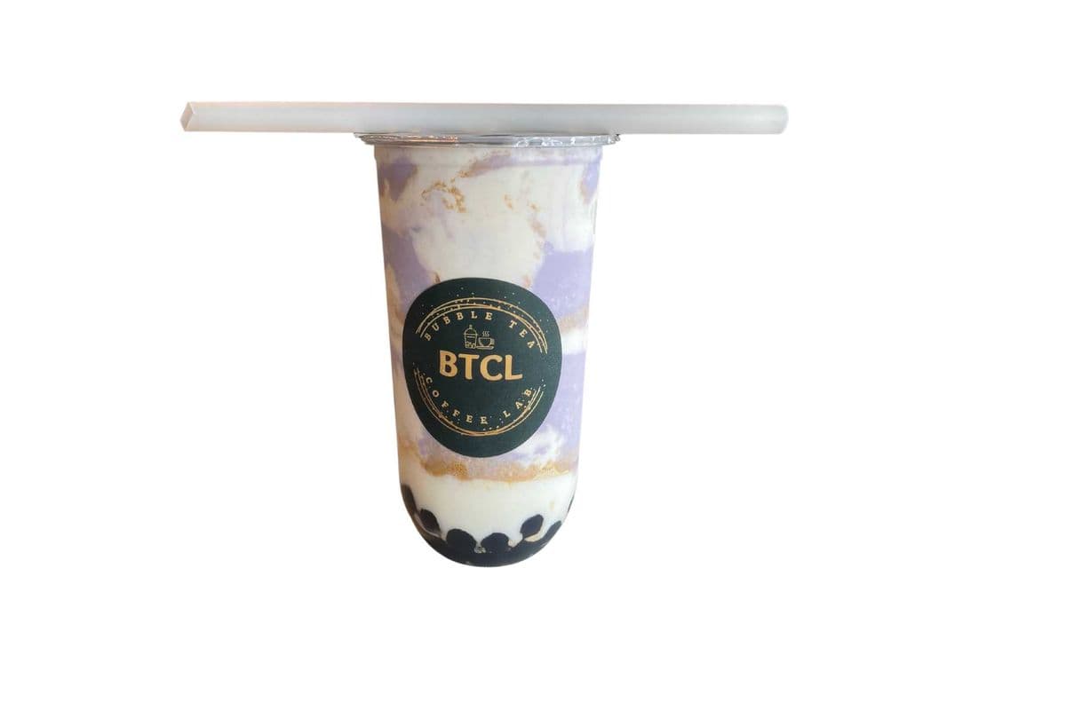 Taro Graham with Black Boba