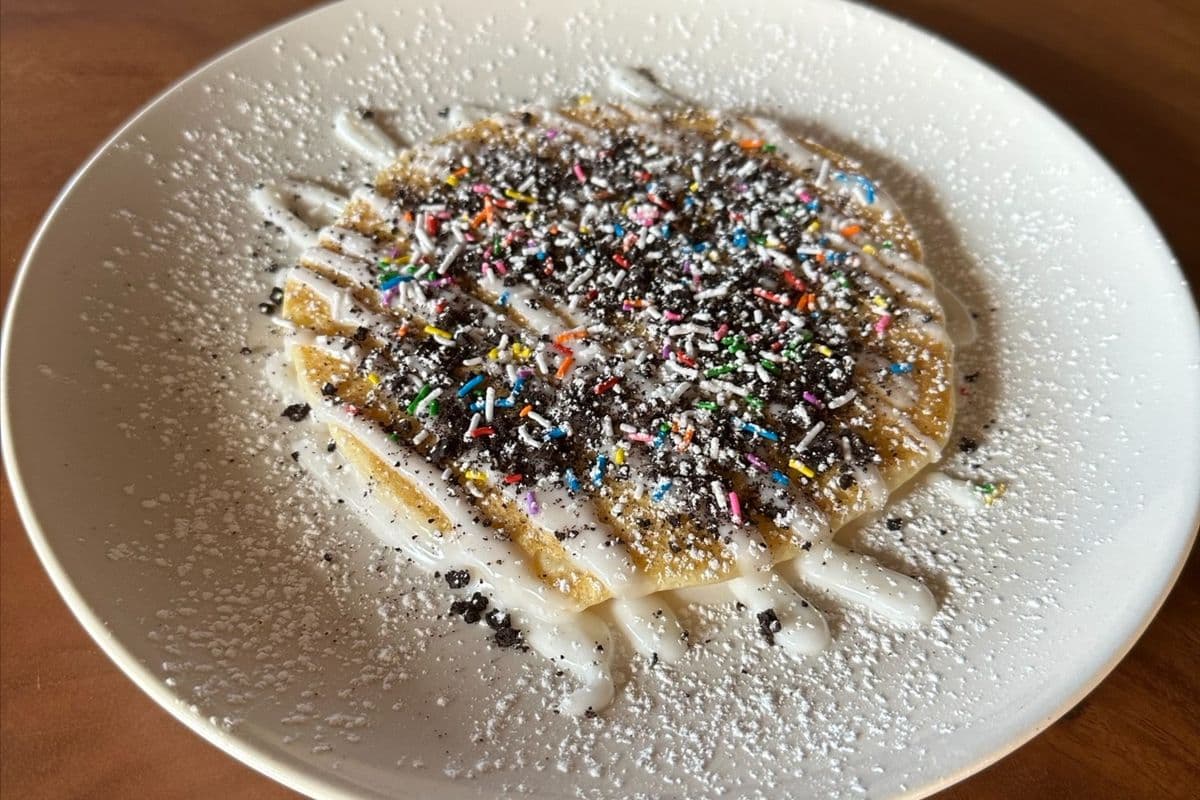 Single Confetti Cookie Pancake