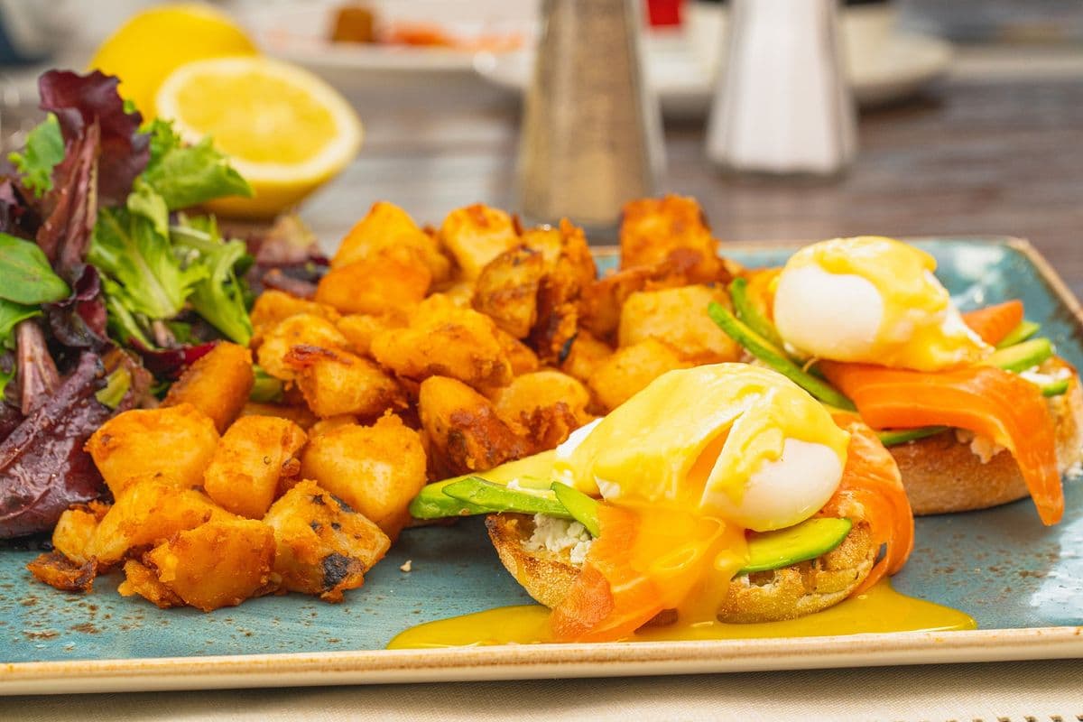Smoked Salmon and Avocado Benny