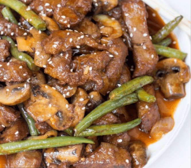 Beef with Mushrooms and Vegetables