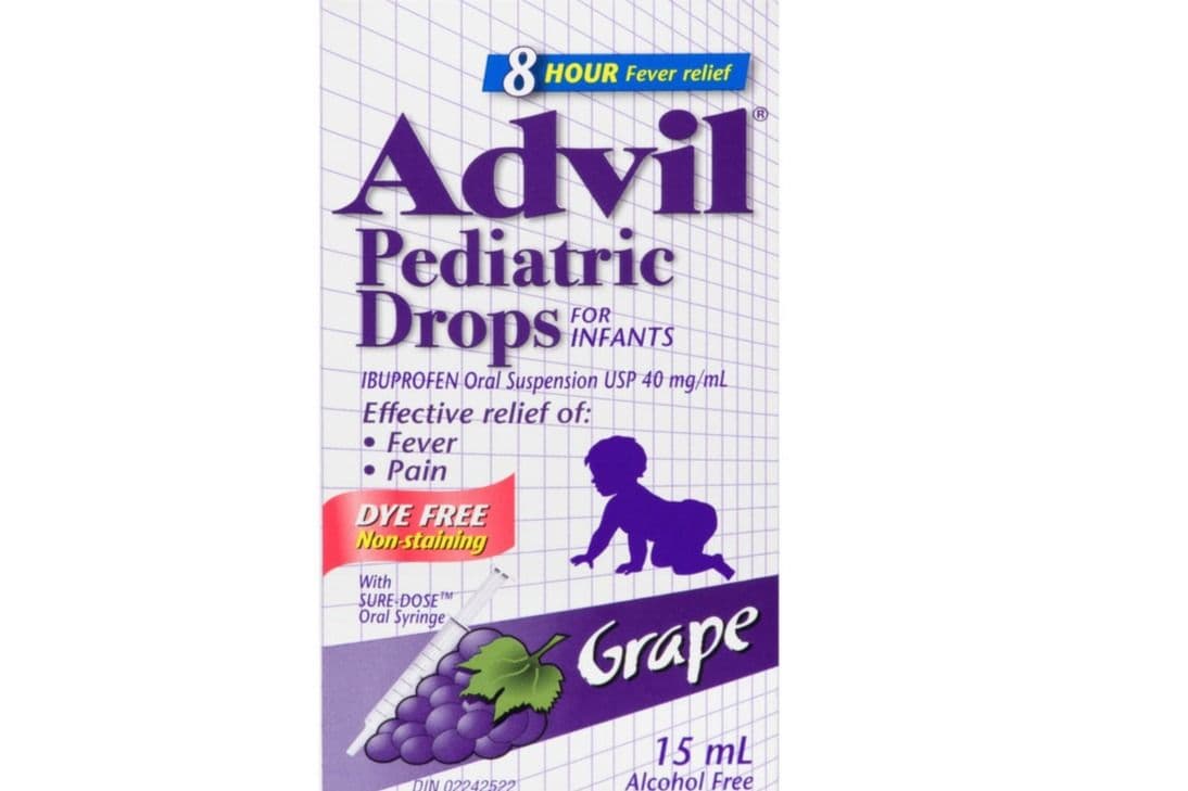 Advil Pediatric Drops for Infants for Fever and Pain Relief, Grape, (15 ml)