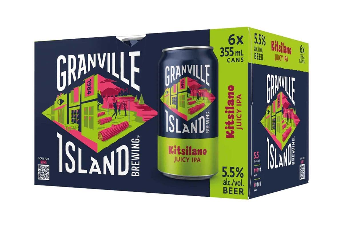 Granville Island Brewing Kitsilano Juicy IPA 6 CANS (6 x 355 ML)