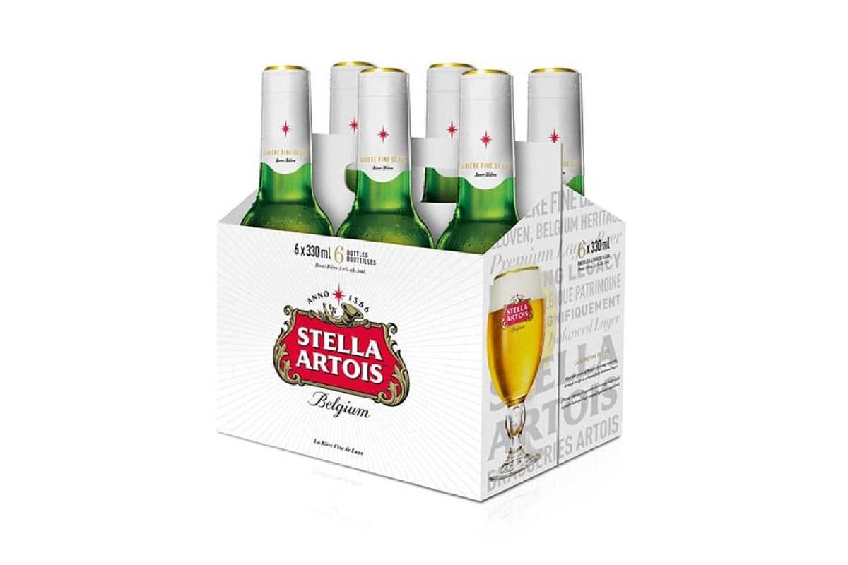 Stella Artois (6 Pack Bottles) (6 x 330 ml Bottles)