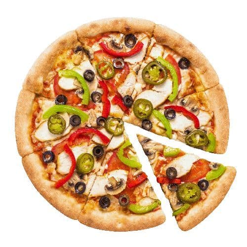 Hot Veggies Pizza - Small (6 slices)