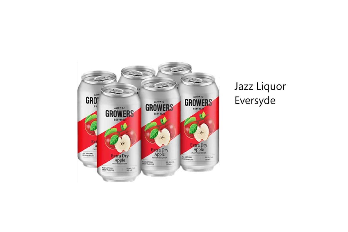 GROWERS EXTRA DRY APPLE 6PKC (1 x 6x355 ml)