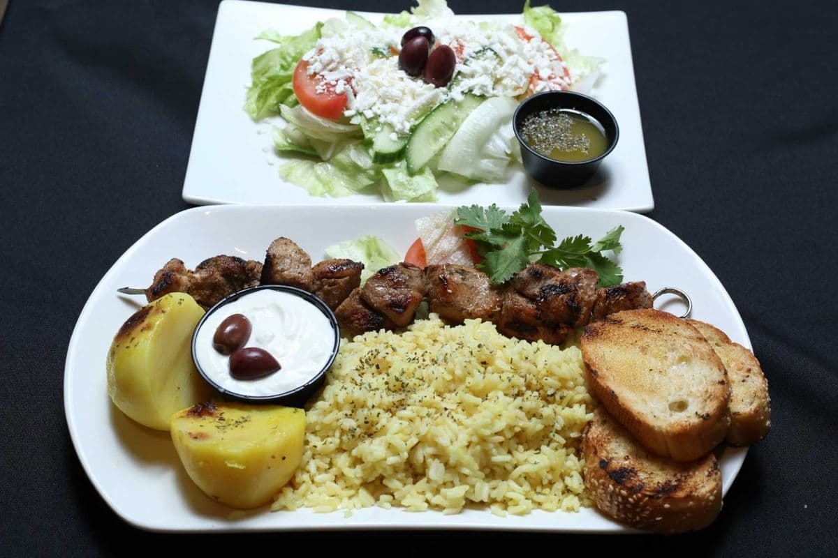 Pork Souvlaki Dinner