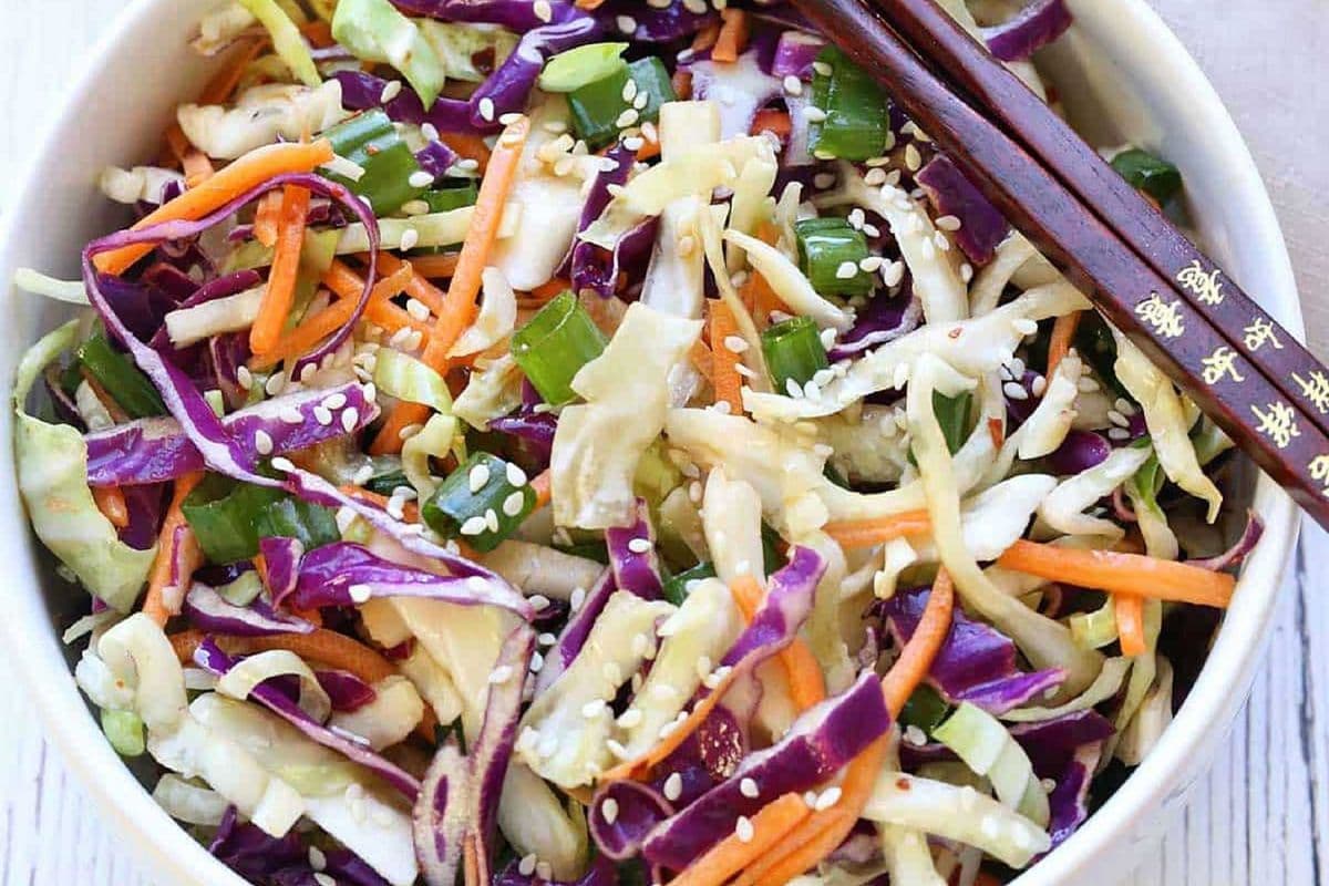 Bao and Asian Salad