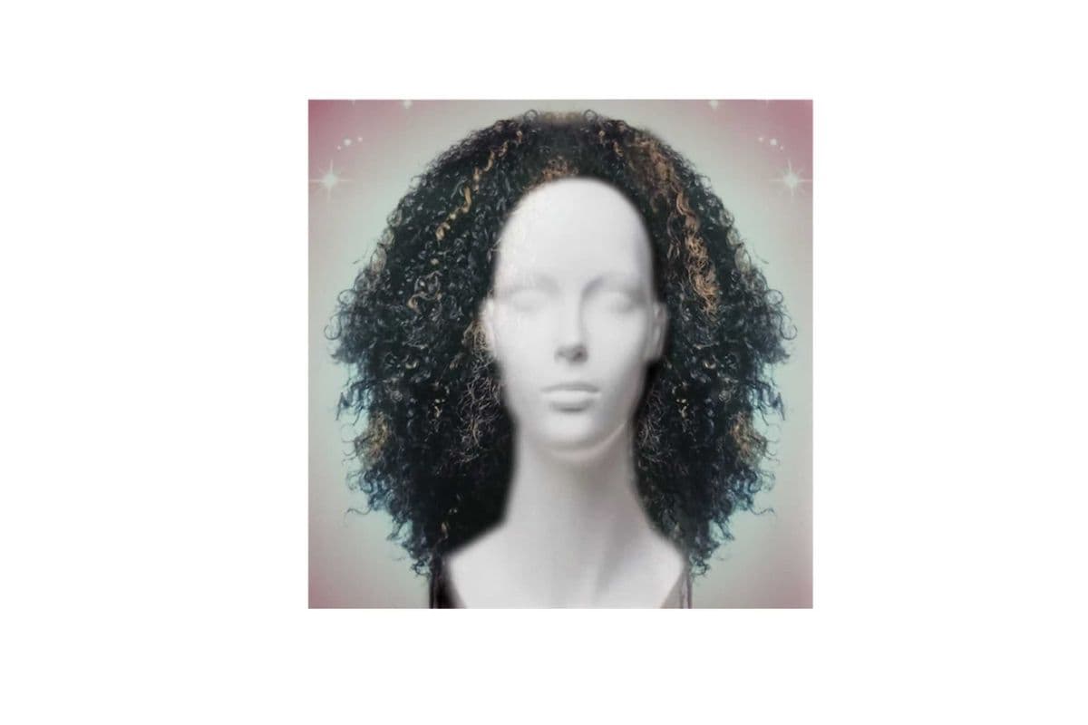 Shayla FS1B/30 Curly Wig – Off-Black with Warm Auburn Highlights