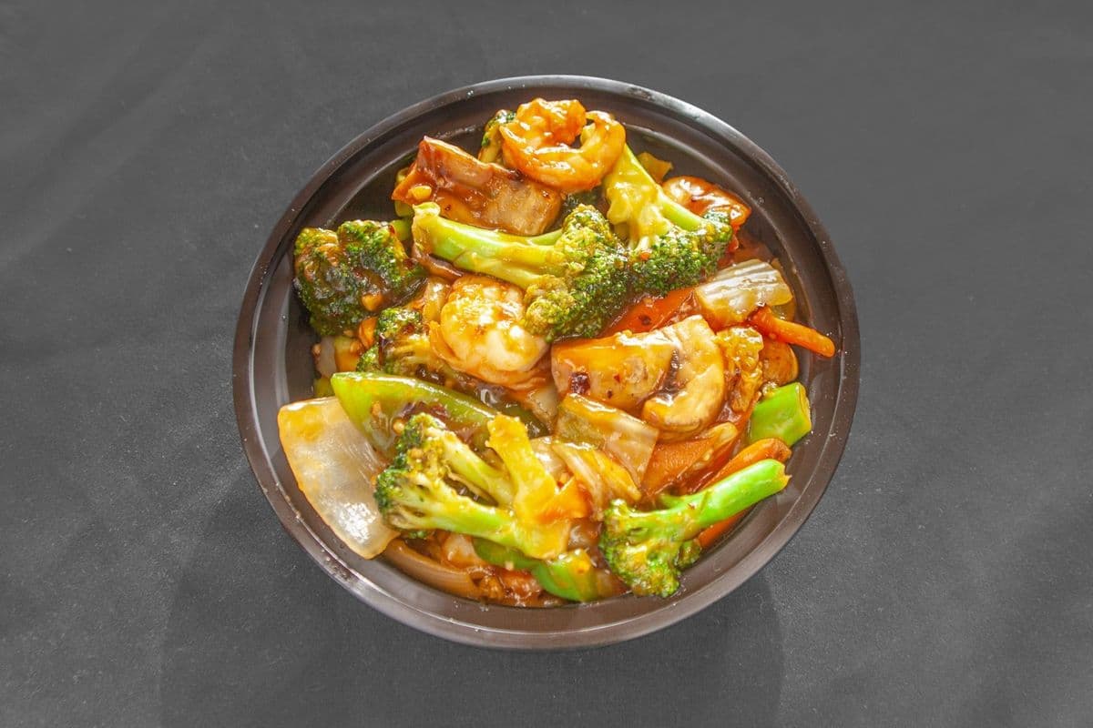 90. Shrimp with Mixed Vegetables