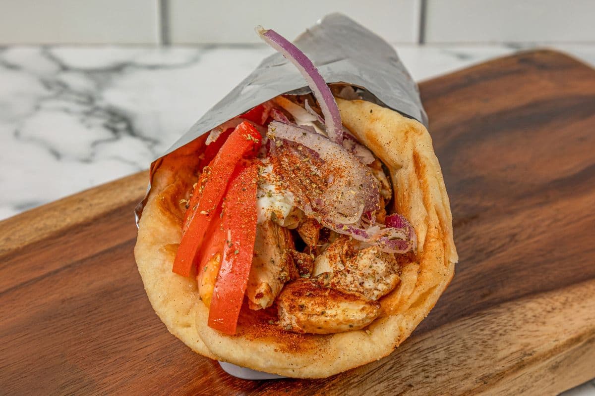 GREEK CHICKEN PITA
