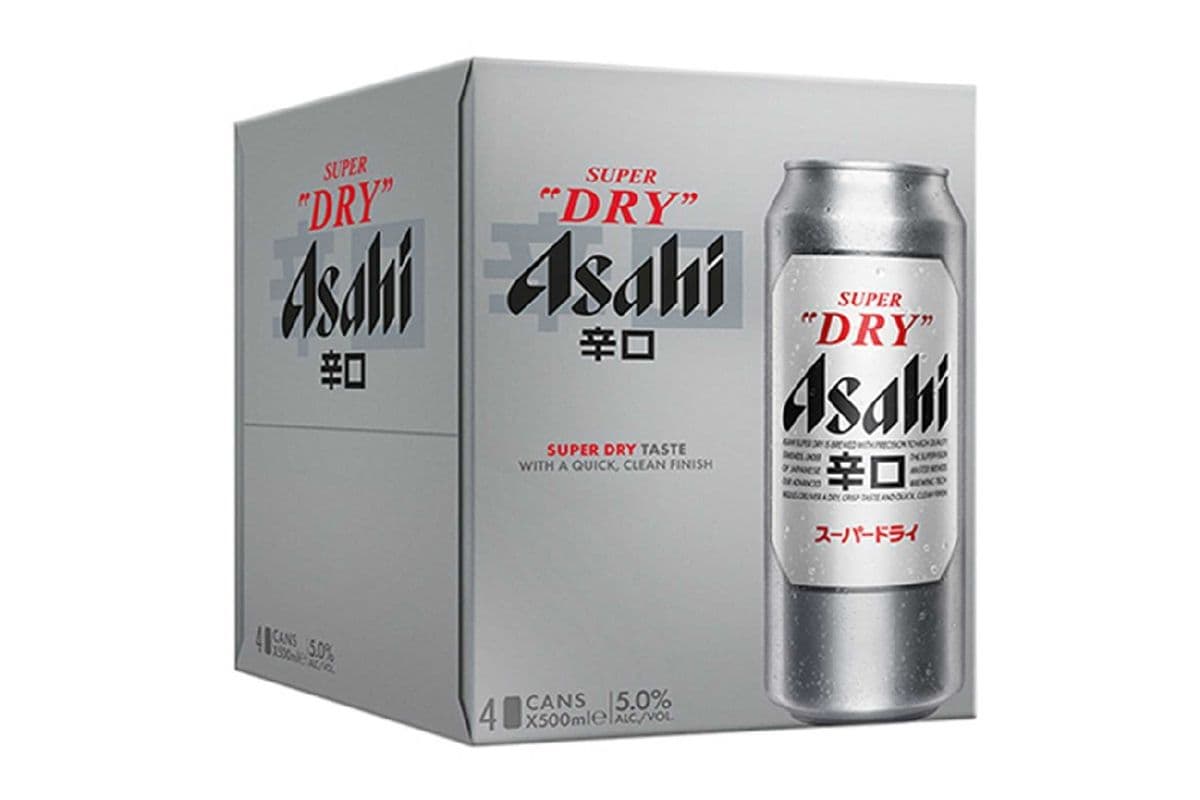 Asahi Super Dry (4 Pack Cans) (4 x 500 ml)