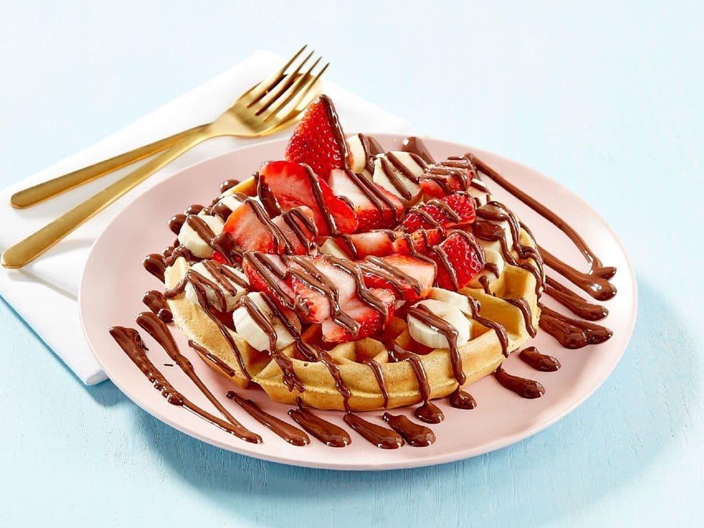 Strawberry & Banana Waffle