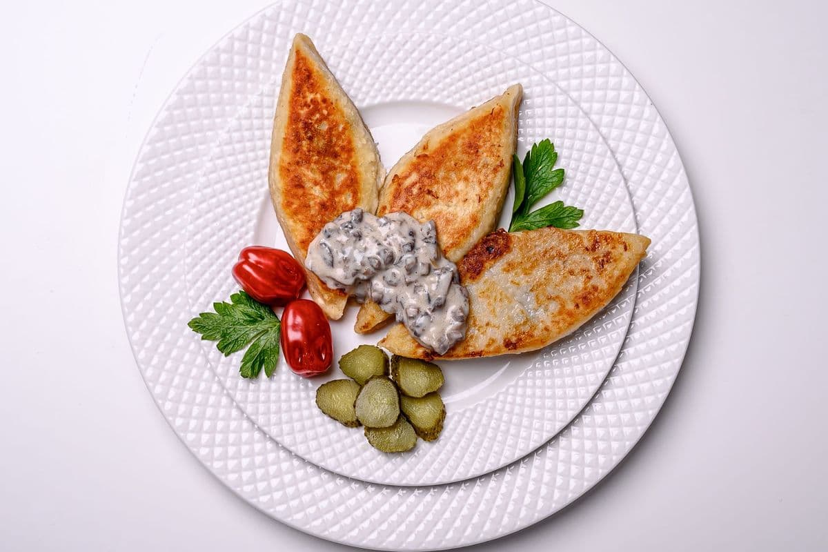 POTATO ZRAZY with MUSHROOMS (3pcs) (90 Cal)