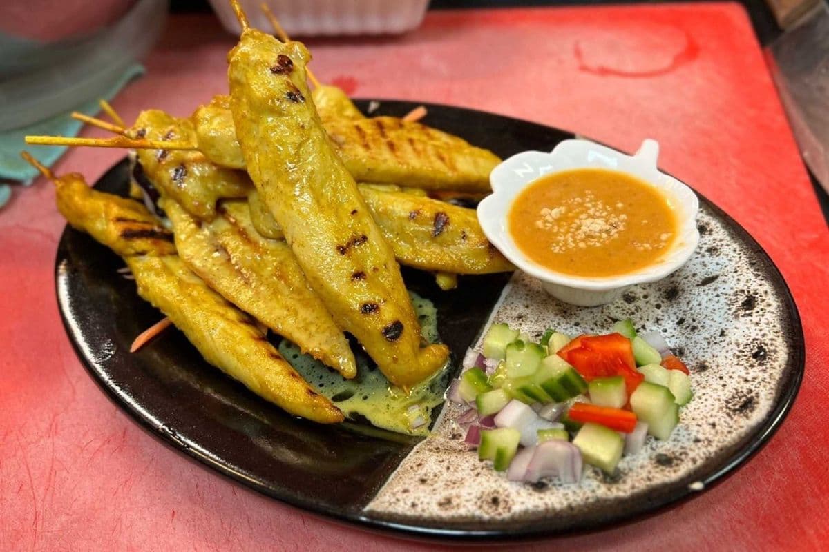 8. Chicken Satay Skewers