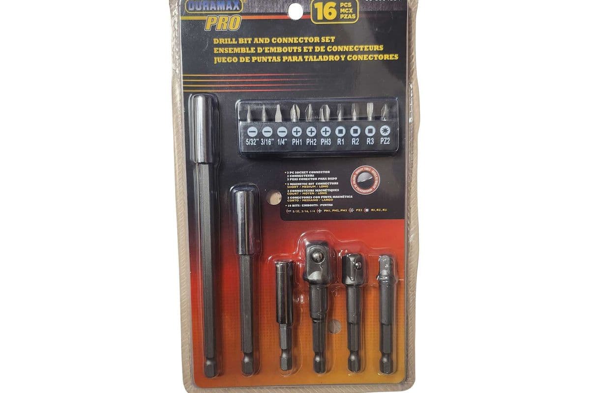 Duramax Pro Drill Bit and Connector Set (16 Pcs)