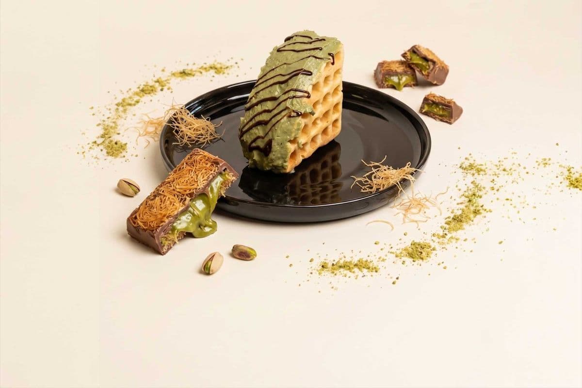 Nutelle Kunafa Pocket Waffle