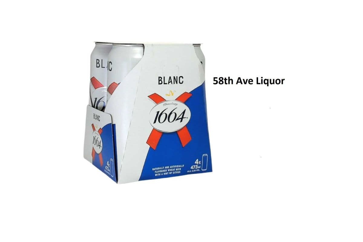 KRONENBOURG 1664 BLANC 4 CANS (1 x 4x473ML)