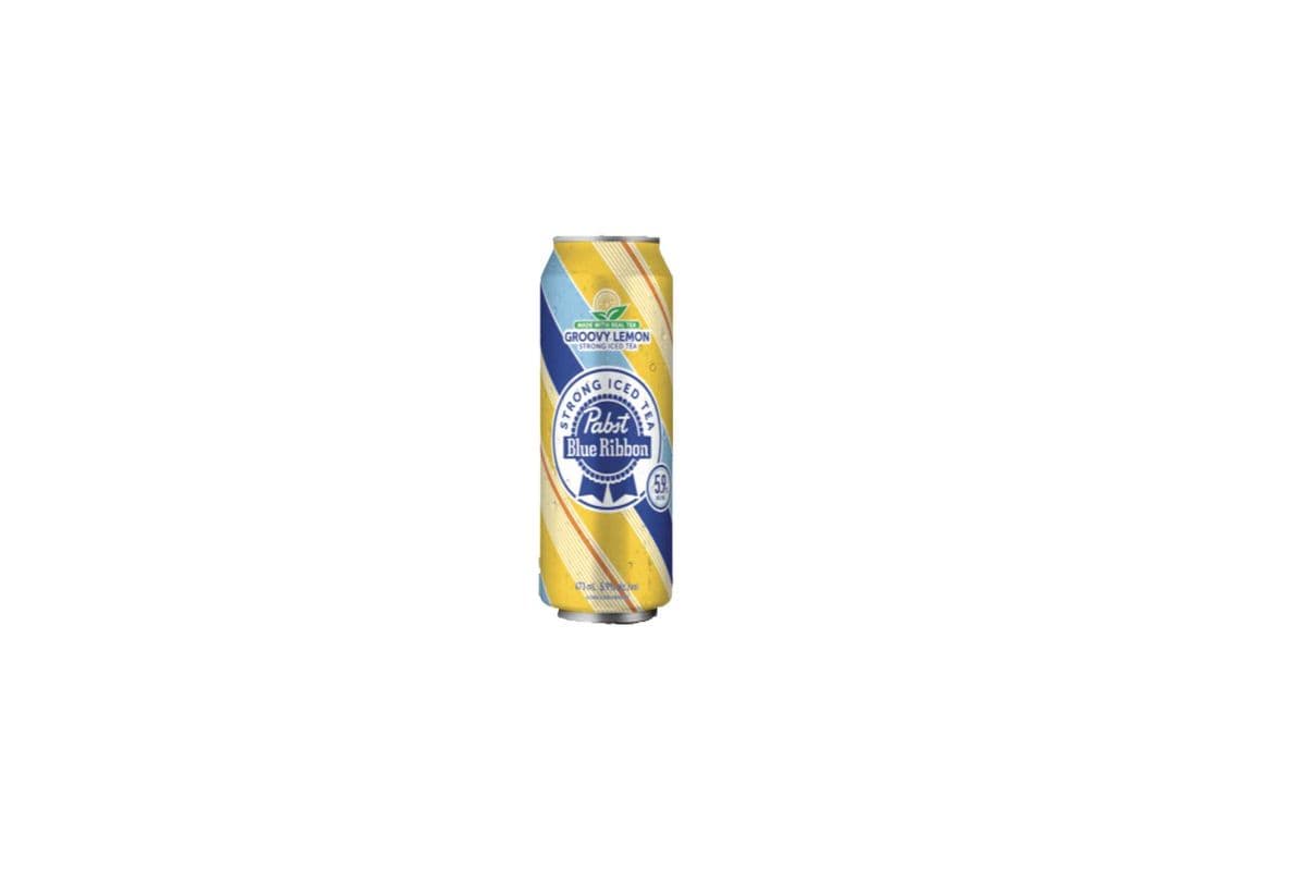 PABST BLUE RIBBON GROOVY LEMON STRONG ICED TEA (1 x 473 ml)