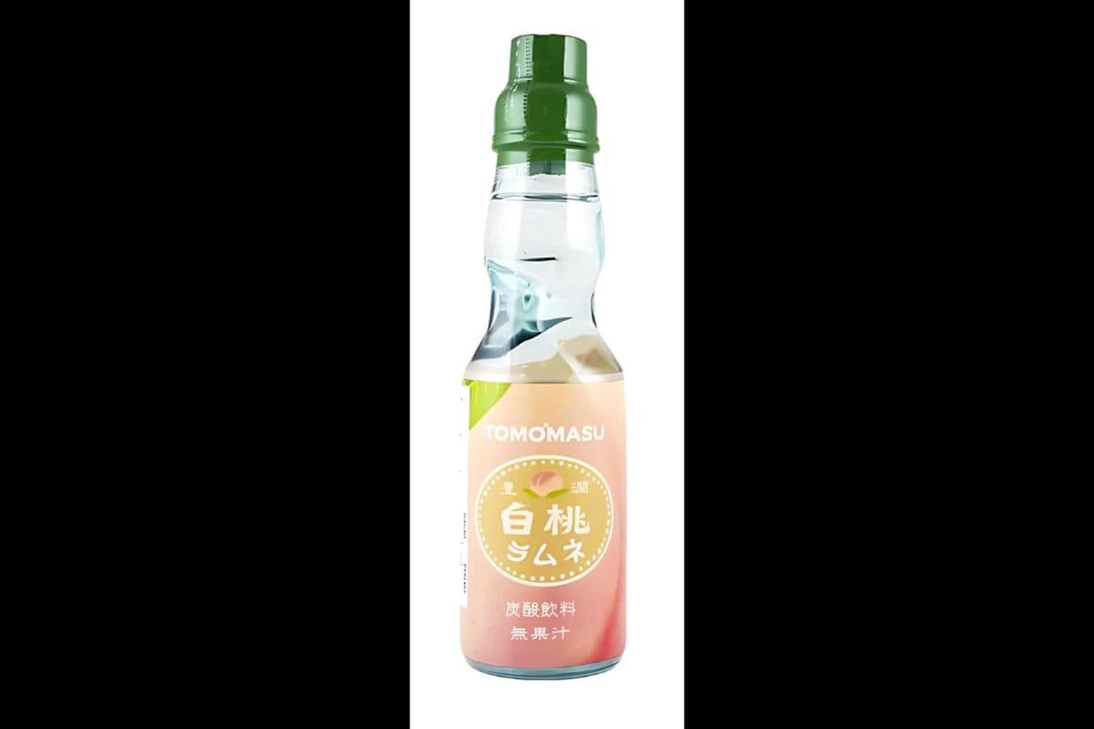 Ramune Peach (Japanese Traditional Pop. Fun to open! please check the Description.)
