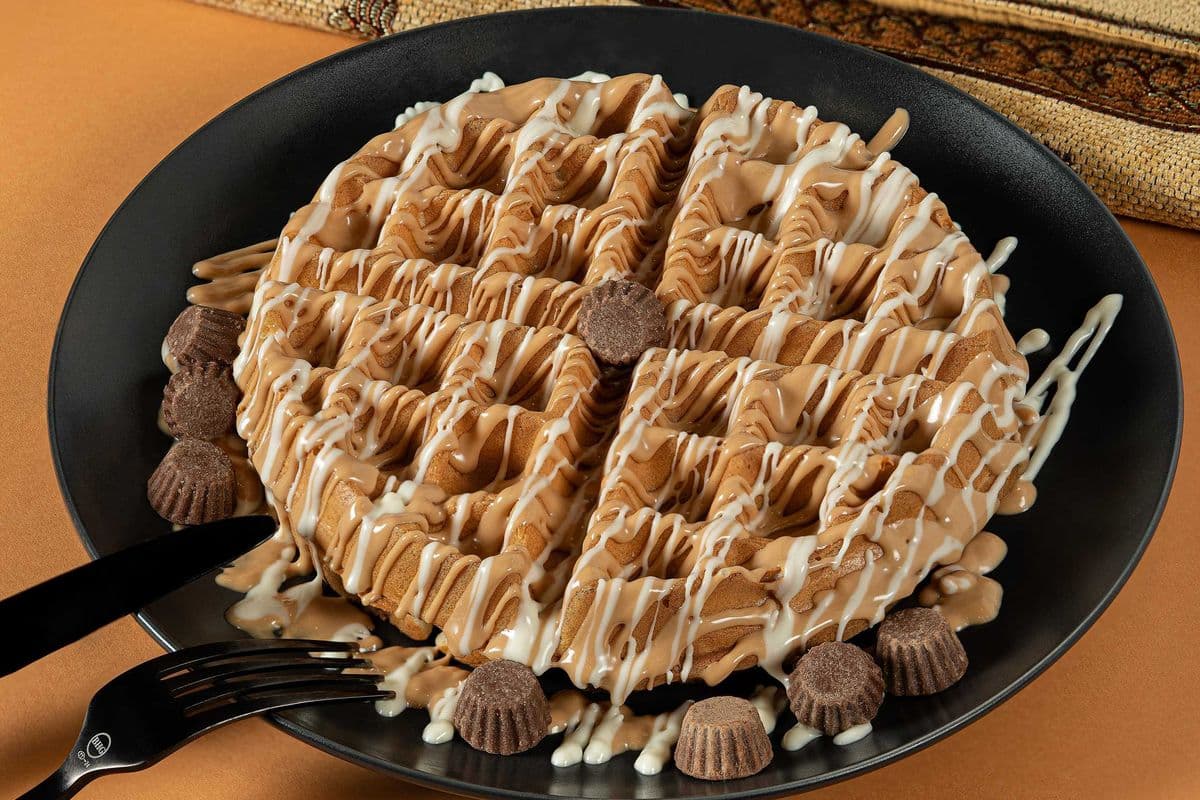 PB and Chocolate Waffles