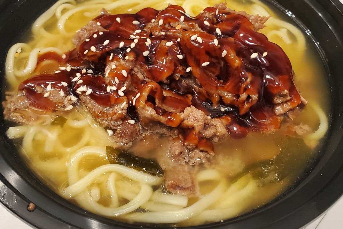 Beef Ramen Noodles soup
