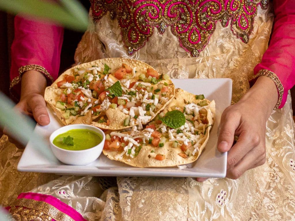 Papad With Fresh Masala