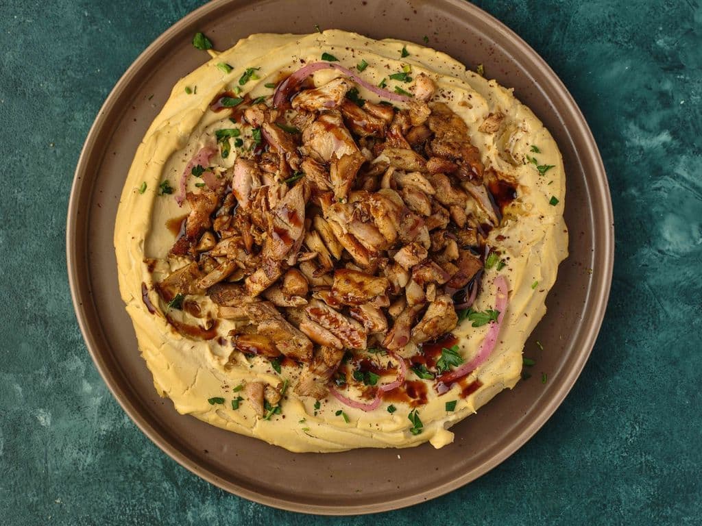 Shawarma Plate with Hummus