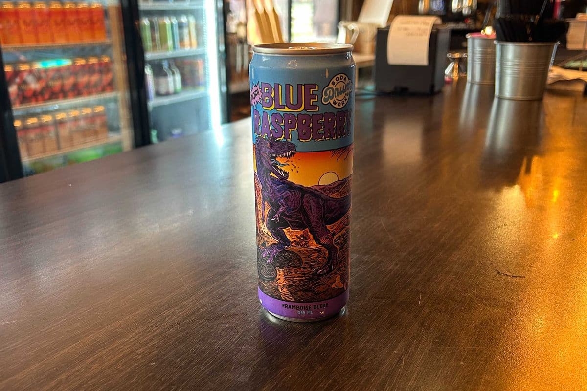Unleaded Drum Soda Blue Raspberry (355ml Can) (355ml)