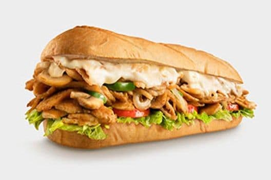 Chicken Philly Sandwich and Cup Fries