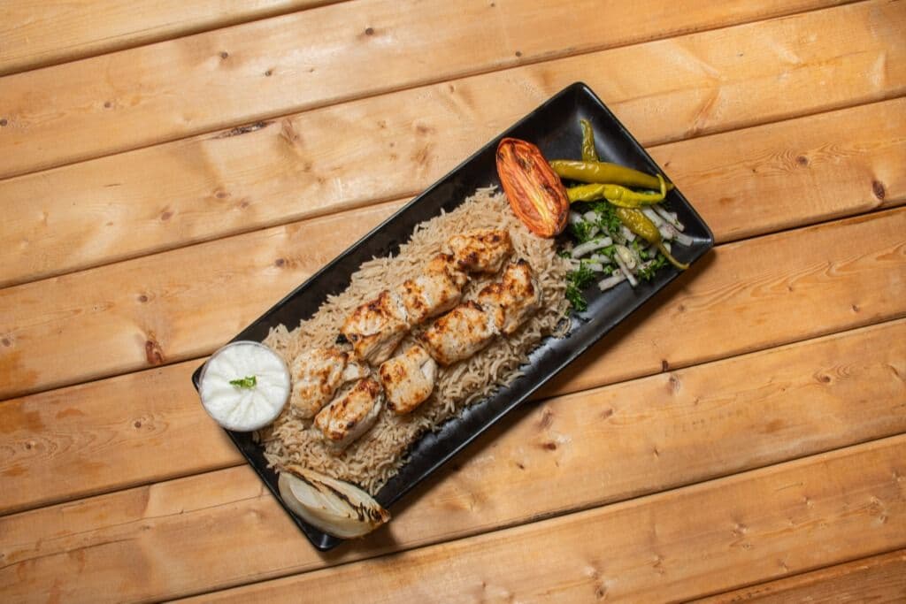 Half Shish Tawouk Platter