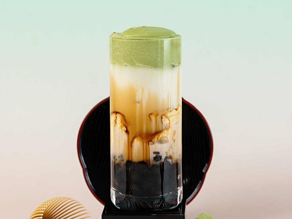 Brulee Me + Matcha Foam
