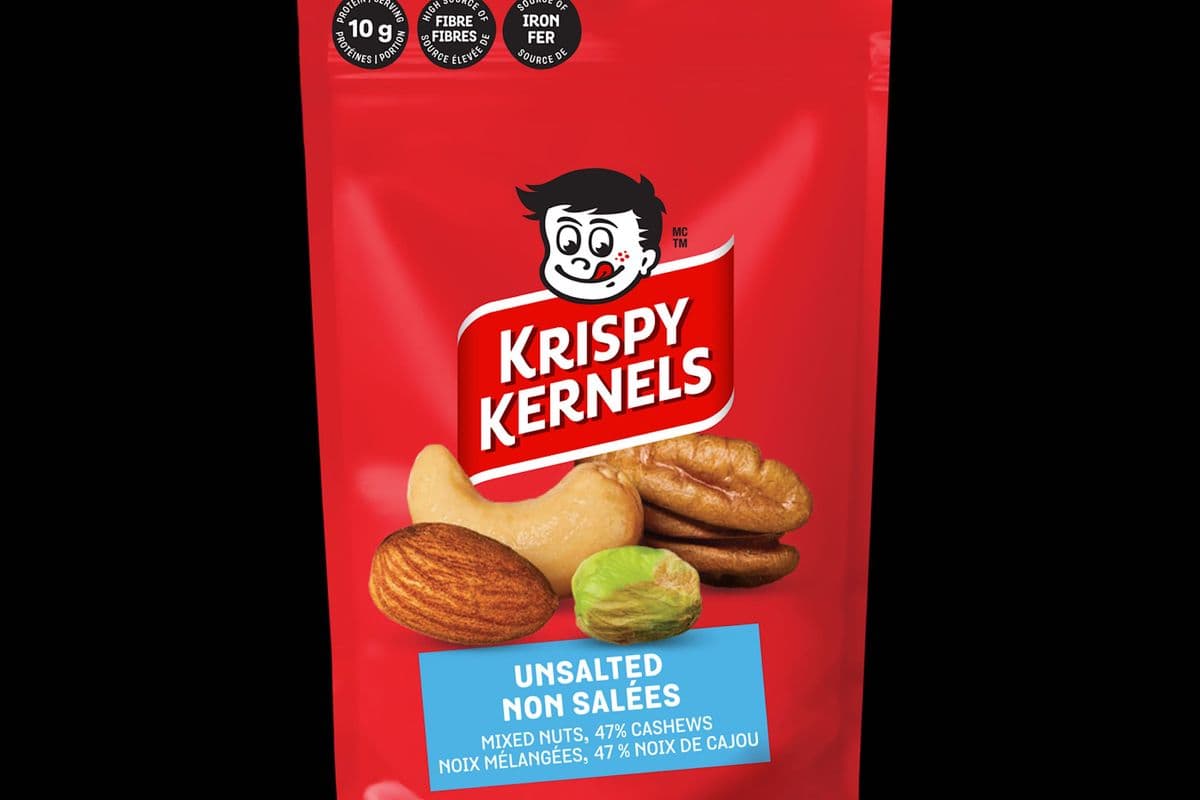 Krispy Kernels - Noix Mélangés Non Salées / Unsalted Mixed Nuts (170 g)